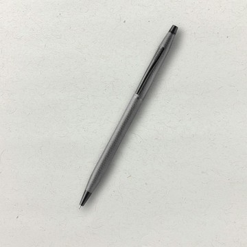 【CROSS】經典世紀 亮灰漆鑽石圖騰原子筆(原廠正貨)