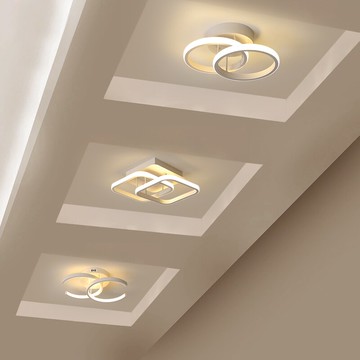 過道燈現代簡約入戶門廳燈創意led陽臺燈北歐衣帽間玄關燈走廊燈