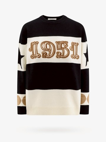 Wool and cashmere sweater with flocked 1951 motif - MAX MARA - gender_Woman