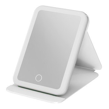 Panatec 沛莉緹 LED補光折疊化妝鏡  USB充電  三色光源  白色