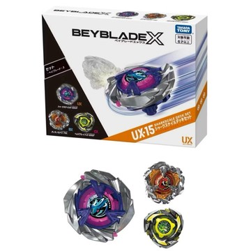 台版公司貨 戰鬥陀螺 UX-15 鮫鯊狂鱗改造組 1-70 L 3-60 戰鬥陀螺 X UX15