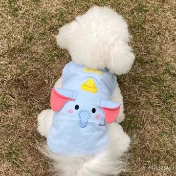 【限時特賣】寵物衣服  寵物搞怪衣服 夏季狗衣服薄款寵物衣服透氣卡通狗背心貓衣服泰迪比熊衣服