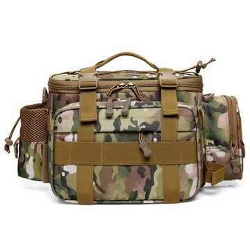 【BeOK】多功能戰術包釣魚背包運動休閒背包 迷彩色