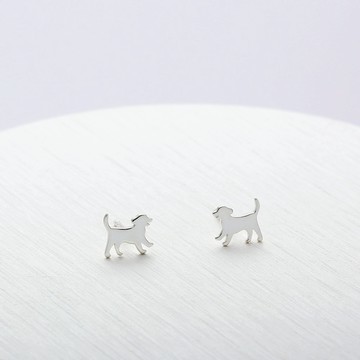 【Angel & Me】喜悅 小狗 s925 純銀耳環 耳夾 生日禮物 情人節禮