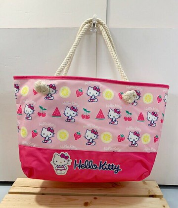 【震撼精品百貨】Hello Kitty 凱蒂貓 KITTY肩背包/手提包-夏季海灘#44663 震撼日式精品百貨