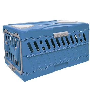 Nice u 毛樂趣 可收納式寵物外出籠 藍色 PP/ABS材質  L  1個