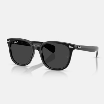 RAY BAN 圓形膠框偏光抗UV太陽眼鏡(RB2235F-901/48 53mm)