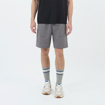 GIORDANO 男裝輕薄彈力短褲 - 10 煙燻珍珠灰