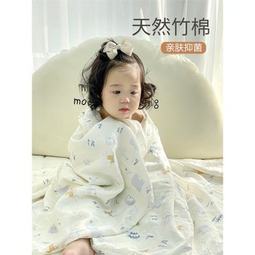 寶寶被套a類嬰兒被子春夏薄款兒童竹纖維親膚紗布蓋毯新生兒被罩