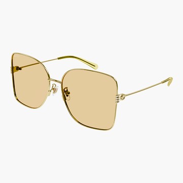 【GUCCI 古馳】方形金屬太陽眼鏡(GG1282SA-005)