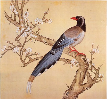 故宮鳥譜013山鷓仿古畫復制名人字畫名家書畫29X32花鳥畫小品國畫