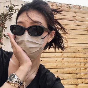 韓系時尚新款蝴蝶貓眼太陽眼鏡女拍照旅游遮陽防紫外線高品質墨鏡