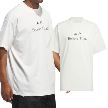 Adidas Anted BT Tee 男款 白色 三葉草 愛迪達 寬鬆 圓領 運動 休閒 上衣 短袖 JM7948