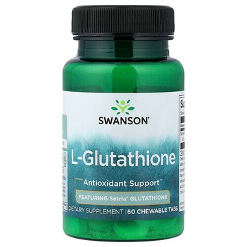 Swanson Vitamins, L-谷胱甘肽，60 片咀嚼片（每片 50 毫克）