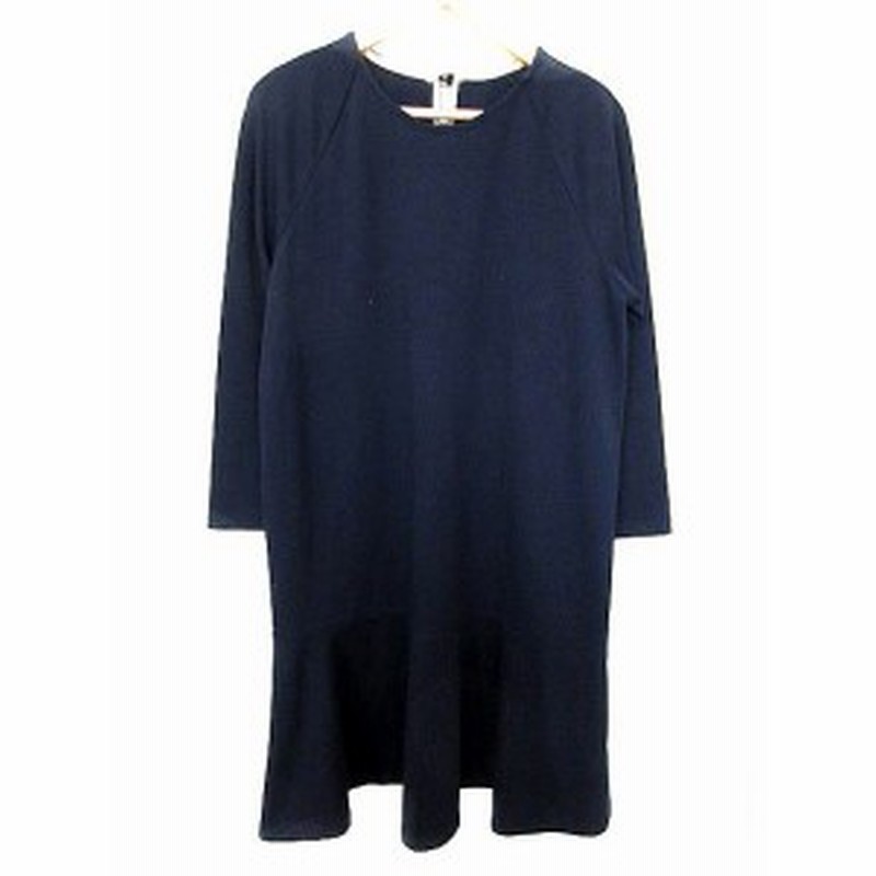 中古 ハッシュアッシュ Hushush ワンピース 長袖 ひざ丈 2 紺 ネイビー Akk9 レディース 通販 Lineポイント最大1 0 Get Lineショッピング