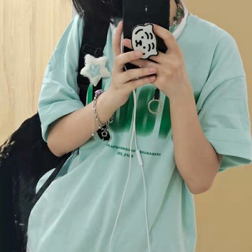 美式復古重磅t恤女夏季重短袖寬松純棉大碼女裝oversize半袖上衣