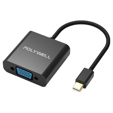 POLYWELL 寶利威爾 MINI DP TO VGA 訊號轉換器  PW15-T04-A011  1個