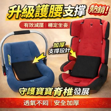 ‼️台灣現貨‼️安全座椅防護腰墊嬰兒提籃式墊子寶寶提籃內墊新生兒腰靠腰托