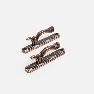 窗簾掛勾 紅古銅色 2入