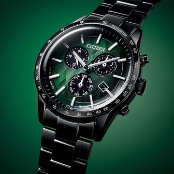 CITIZEN 星辰 極光之森 限定 光動能紳士計時手錶 新年開運 送禮推薦-39.5mm BL5497-85W