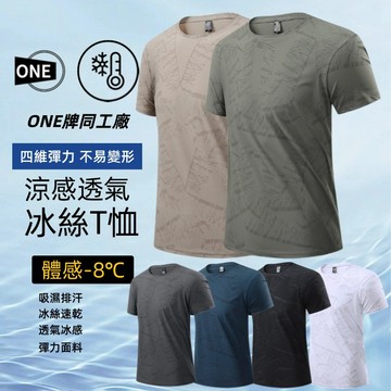 夏季透氣速乾短袖 冰絲短袖 短袖T恤男 大尺碼 吸濕排汗衫 運動短袖 健身短袖 運動上衣 涼感短袖 冰絲涼感衣 短袖上衣