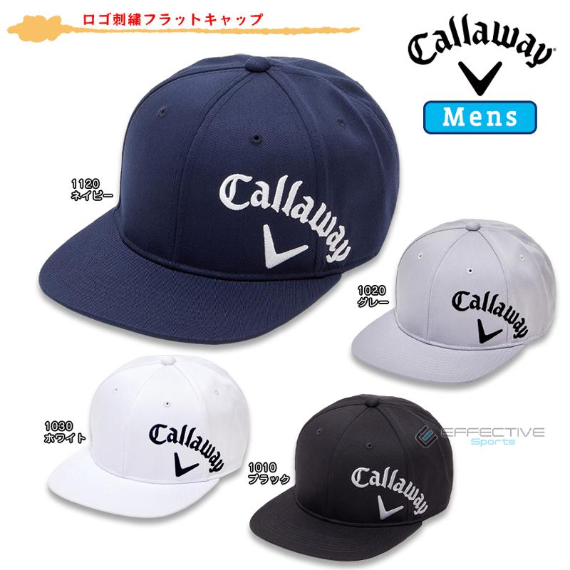 callaway(キャロウェイ) C23191104 ロゴ刺繍フラットキャップ ゴルフ