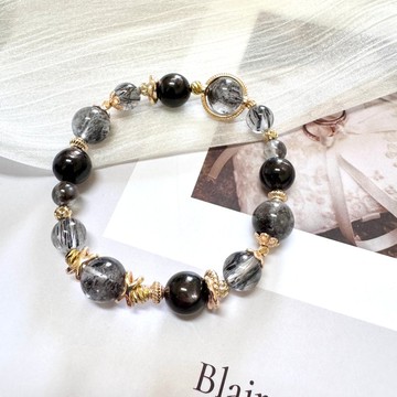 金運石 黑髮晶 黑閃靈 魔鬼海藍寶 招財守護能量