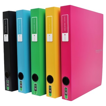 ECO Chungwoon D型活頁夾 Set 5入  黑色 + 天藍色 + 綠色 + 黃色 + 粉紅色  1組