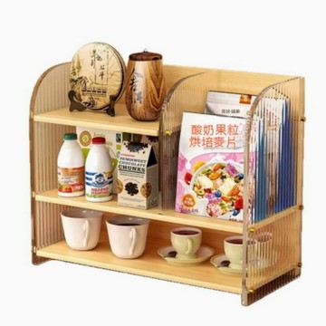 飾品收納 【銳達】桌面置物架 多層文件收納 簡易廚房餐邊櫃 書架牙刷水杯杯架T