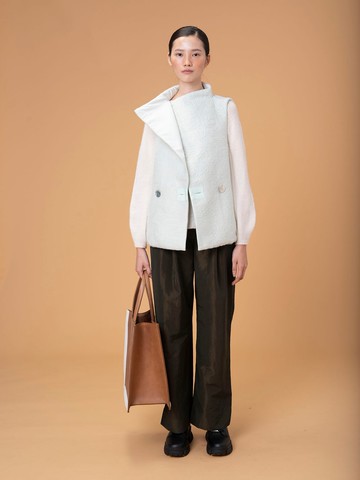 UUIN_薄荷綠背心外套