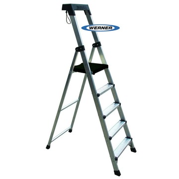 美國Werner穩耐 安全鋁梯 P275AS 大平台5階家用梯/A字梯