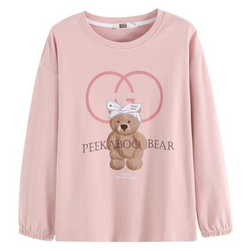 單件女睡衣上衣秋冬季加厚純棉長袖女睡衣春秋天單件女家居服上衣