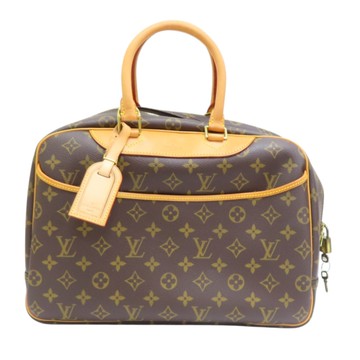 【二手名牌BRAND OFF】LOUIS VUITTON LV 路易威登 棕色 原花帆布 Deauville GM 大珍包 手提包 M47270