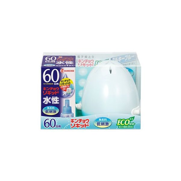 金鳥 キンチョウ 水性キンチョウリキッド 60日 無香料 Eco ミルキーブルーセット 1セット 電子蚊取り器 防除用医薬部外品 通販 Lineポイント最大0 5 Get Lineショッピング