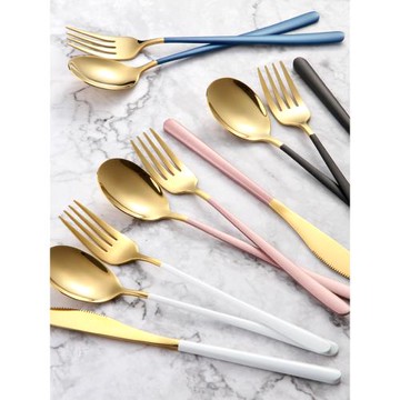 304不銹鋼刀叉西餐餐具全套牛排刀叉家用西餐具刀叉勺牛排餐具