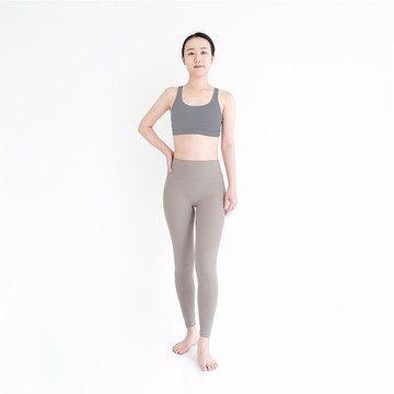 【Mukasa】LISSOM 柔羽親膚瑜珈褲 - 煙灰綠 - MUK-22902