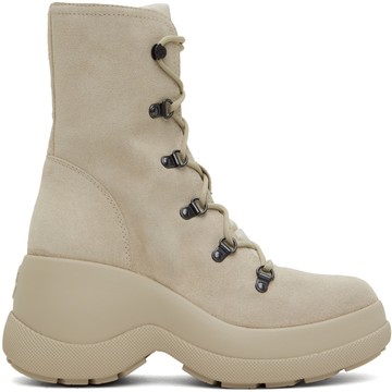 Moncler 米色 Resile Trek 踝靴