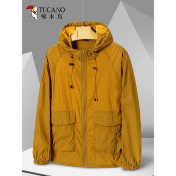 啄木鳥防曬衣男2025新款防紫外線夏季冰絲寬松大碼速干輕薄款外套