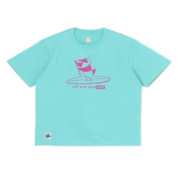 CHUMS 女Booby Sup Dry T-Shirt短袖上衣 薄荷綠-CH112540M062