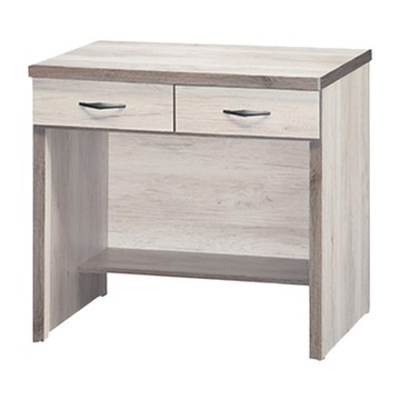 文創集 麥伊 簡約風2.7尺二抽書桌(三色可選)-82x61x77cm免組