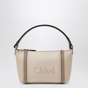 Chloé Carry bag in pink beige striped canvas