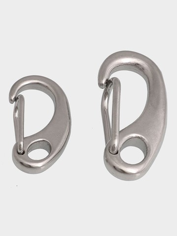 304不銹鋼蛋形彈簧扣龍蝦鉤蛋型卸扣潛水扣快掛蛋鉤M30M50M70M100