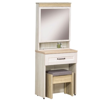 【多瓦娜】鄉村茉莉2尺鏡台-含椅