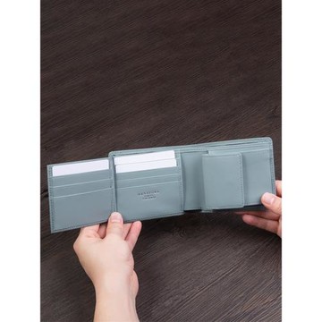 HANATORA花虎真皮錢包卡包短款三折高級新款零錢袋手工男款女款