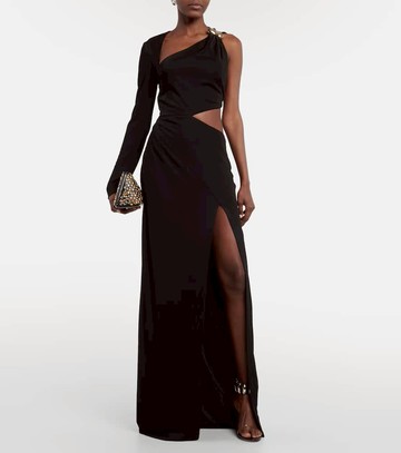 Galvan Cutout one-shoulder gown