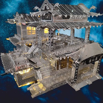 {可打統編 保固一年}成年人高難度解壓3D模型手工拼裝打發無聊創意立體拼圖藝術擺件