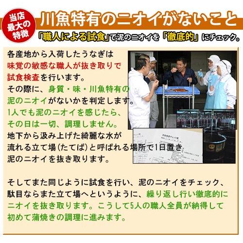 うなぎ屋かわすい 国産うなぎ 蒲焼き 230g 1本（タレ付き 山椒別売り)