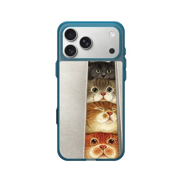 iPhone 17 Pro Max Clear (相機按鈕) 夜幕藍 - Nyangsongi - 貓貓塔塔