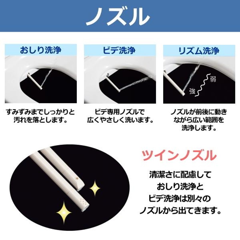 温水洗浄便座 脱臭機能付き 袖付きタイプ アサヒ衛陶 サンウォッシュ 貯湯式 DLAL921 送料無料 - 6