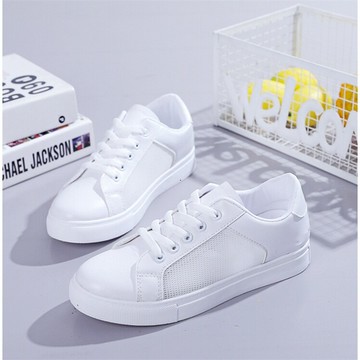夏款運動鏤空小白鞋女新款學生韓版潮百搭透氣平底休閑板鞋女
